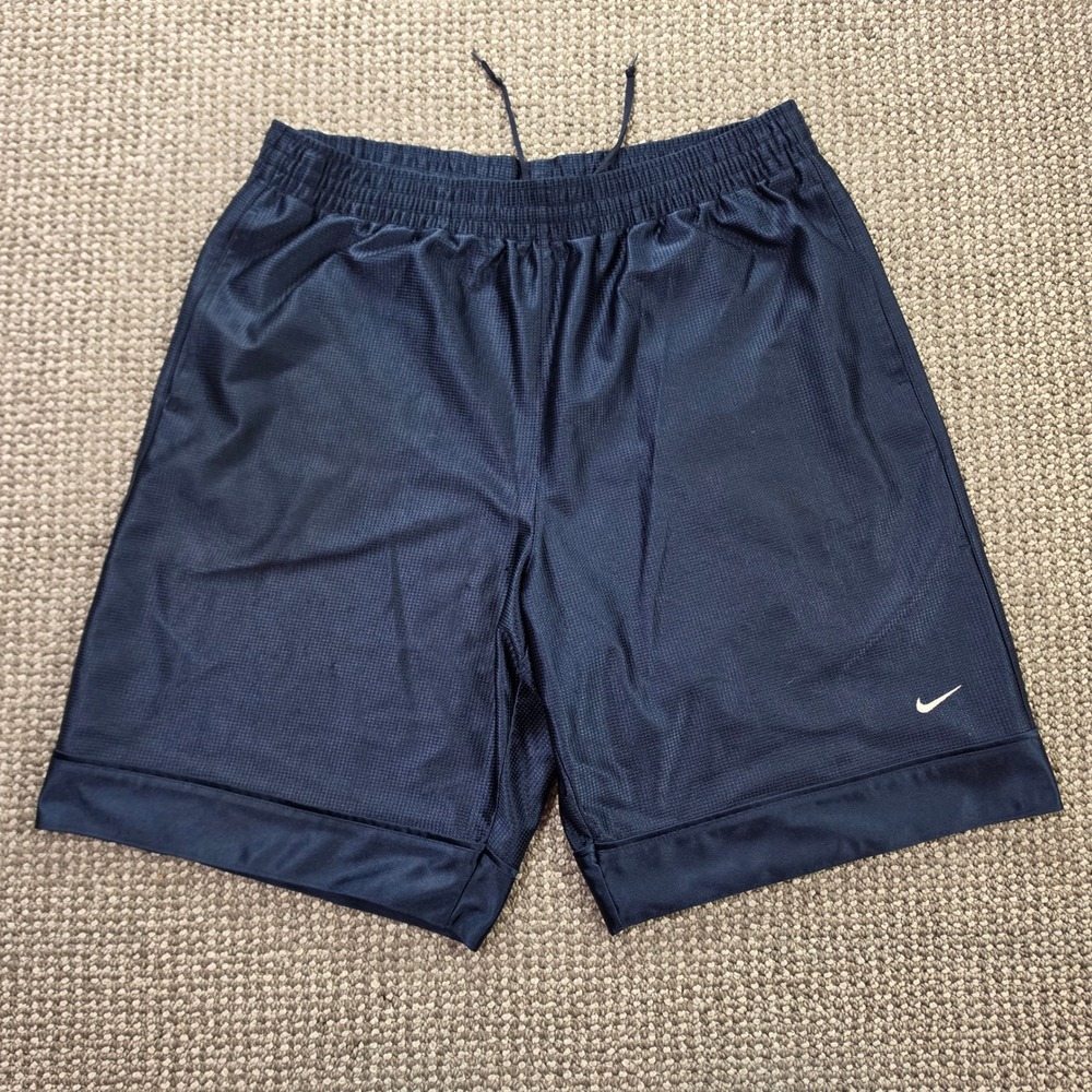 Vintage Nike Basketball Shorts Mens Large Mesh Athletic Drawstring  Blue Dazzle